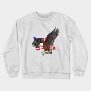 American Eagle with Cross Crewneck Sweatshirt